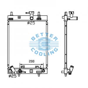 All Aluminum Radiator For  Kart Dpi: