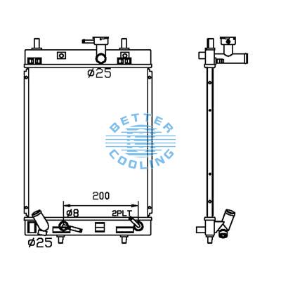 All Aluminum Radiator For Toyota Toyota  At Dpi: