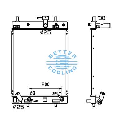 All Aluminum Radiator For Toyota Toyota  At Dpi: