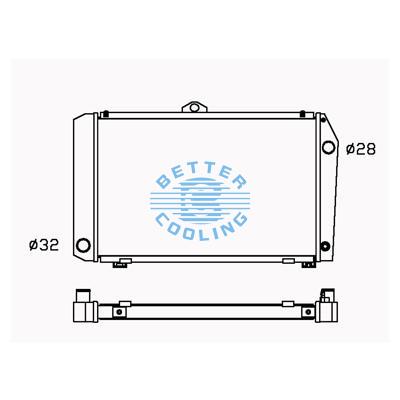 All Aluminum Radiator For Toyota Van   Mt Dpi: