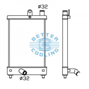 All Aluminum Radiator For Cm R 60-5 Dpi: