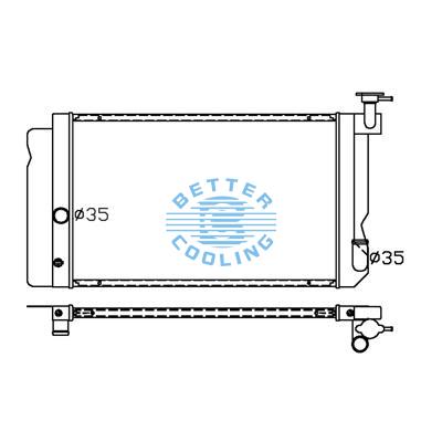 All Aluminum Radiator For Toyota Corolla   Mt Dpi:
