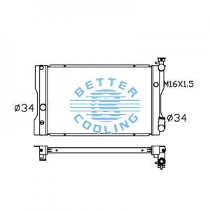 All Aluminum Radiator For Nissan Skyline  Mt Dpi: