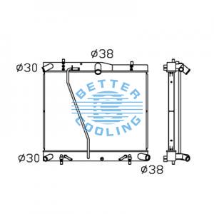 All Aluminum Radiator For Cm Ex200-1 Dpi: