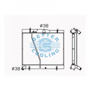 All Aluminum Radiator For Bmw 545i Dpi:2860