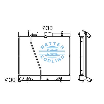 All Aluminum Radiator For Toyota Hiace  P  At Dpi: