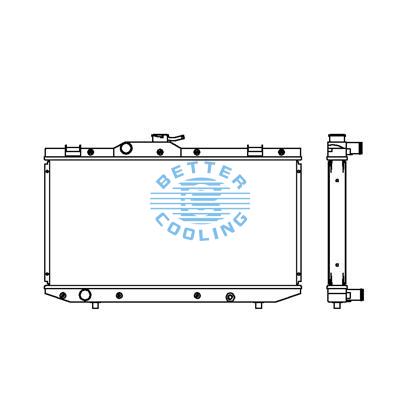 All Aluminum Radiator For Toyota  Dpi: