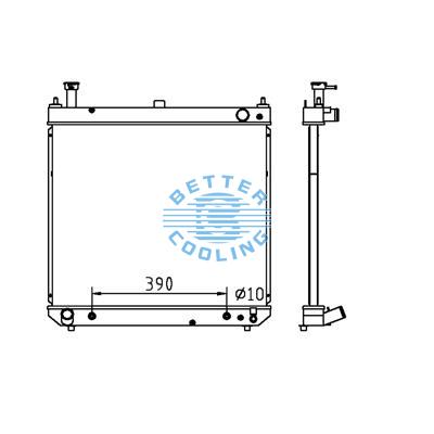 All Aluminum Radiator For Toyota Grace Vch10  At Dpi: