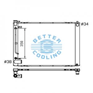 All Aluminum Radiator For Nissan Skyline  Mt Dpi: