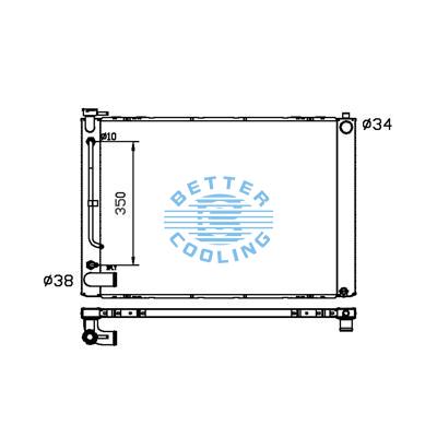 All Aluminum Radiator For Toyota Rx330 Dpi:2689
