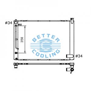 All Aluminum Radiator For Mitsubishi  Dpi:
