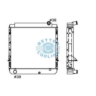 All Aluminum Radiator For Toyota Dyna/toyoace   Mt Dpi: