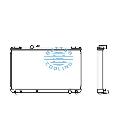 All Aluminum Radiator For Toyota Toyota   Markii Jzx100 Mt Dpi: