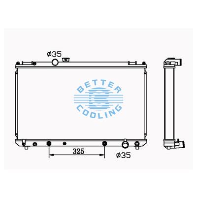 All Aluminum Radiator For Toyota Toyota  At Dpi: