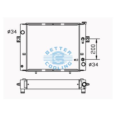 All Aluminum Radiator For Toyota Lift   At Dpi: