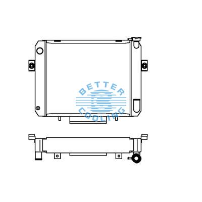 All Aluminum Radiator For Toyota Lift   Mt Dpi: