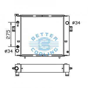 All Aluminum Radiator For Av Agricultural Vehicles Dpi: