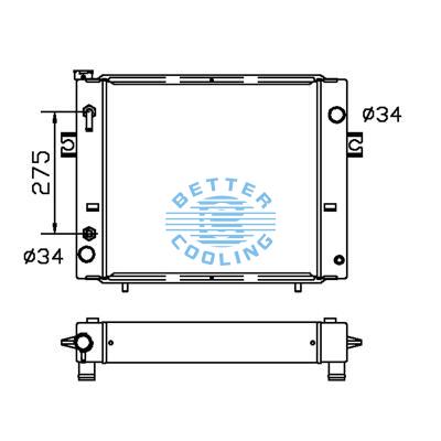 All Aluminum Radiator For Toyota Lift  At Dpi: