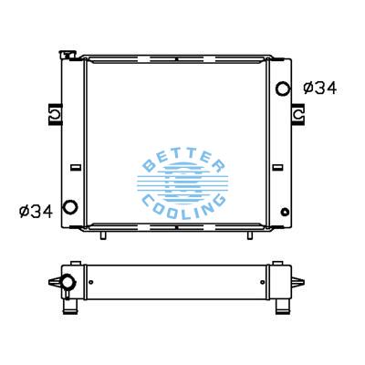 All Aluminum Radiator For Toyota Lift  At Dpi: