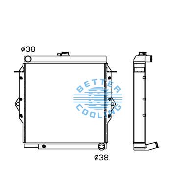 All Aluminum Radiator For Toyota Toyota  Mt Dpi: