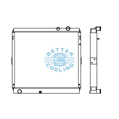 All Aluminum Radiator For Toyota Coaster  Mt Dpi: