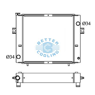 All Aluminum Radiator For Toyota Lift  At Dpi: