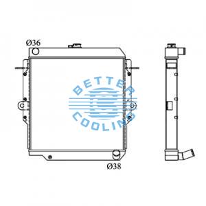 All Aluminum Radiator For Toyota Van   Mt Dpi: