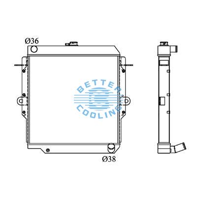All Aluminum Radiator For Toyota Toyota  Mt Dpi: