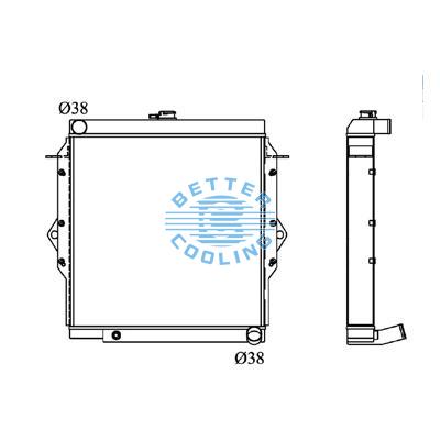 All Aluminum Radiator For Toyota Toyota  Mt Dpi: