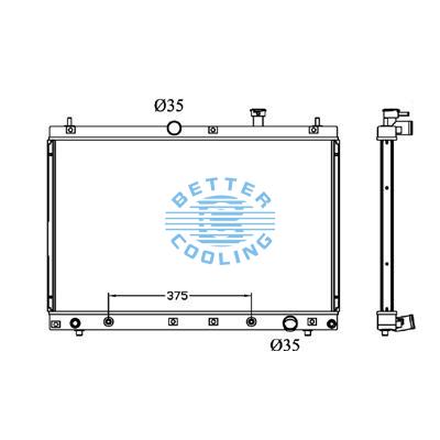 All Aluminum Radiator For Toyota Estima/previa  At Dpi: