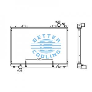 All Aluminum Radiator For Chrysler Caravan/grand Caravan Dpi: