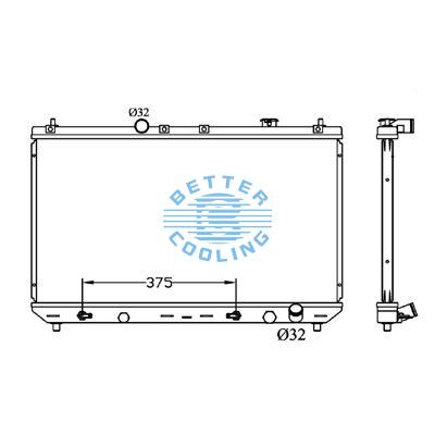 All Aluminum Radiator For Toyota Camry/solara Dpi:1909
