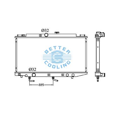 All Aluminum Radiator For Toyota Corolla  At Dpi:539