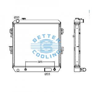 All Aluminum Radiator For Cm R 60-5 Dpi: