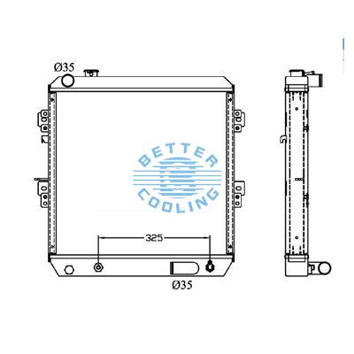 All Aluminum Radiator For Toyota Hilux  Ln 106/ln111  At Dpi: