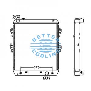 All Aluminum Radiator For Ford  Dpi:
