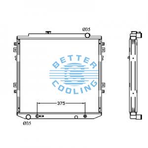 All Aluminum Radiator For Nissan Lafesta  Mt Dpi: