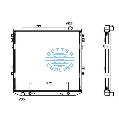 All Aluminum Radiator For Toyota Runner Petrol  At Dpi:1998