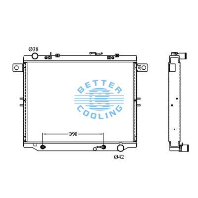 All Aluminum Radiator For Toyota Landcruiser/lexus Lx 470  At Dpi:2282