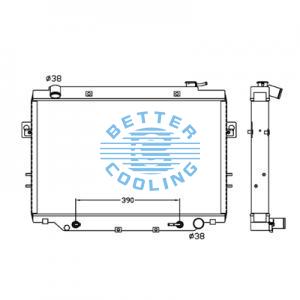 All Aluminum Radiator For Suzuki Jimmy   Mt Dpi: