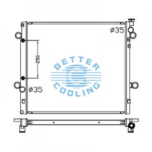 All Aluminum Radiator For Cm Ex200-1 Dpi: