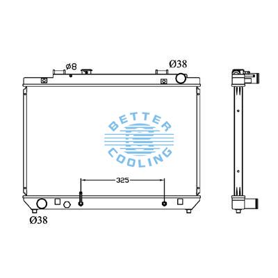 All Aluminum Radiator For Toyota Toyota  At Dpi: