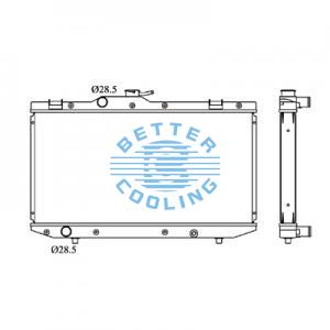 All Aluminum Radiator For Gm C V8 Bel-air At Dpi: