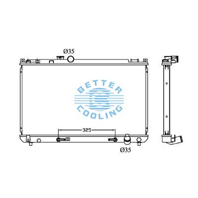 All Aluminum Radiator For Toyota Toyota  At Dpi: