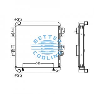 All Aluminum Radiator For Cm Dh 60-7 Dpi: