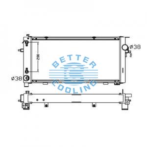 All Aluminum Radiator For Honda Civic Mt Dpi:2927