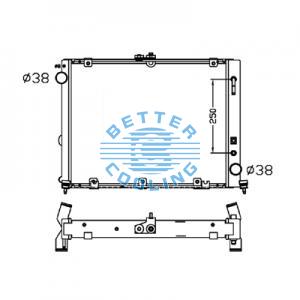 All Aluminum Radiator For Toyota Vite  Mt Dpi: