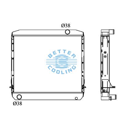 All Aluminum Radiator For Toyota Dyna/toyoace  Mt Dpi: