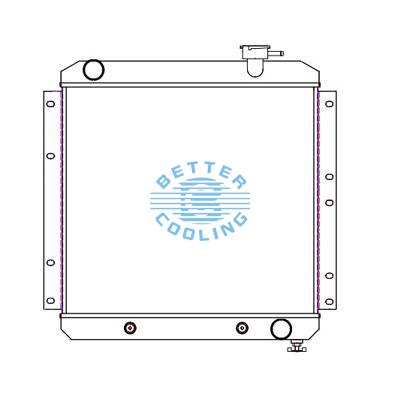 All Aluminum Radiator For Toyota  Dpi:180