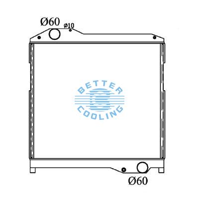 All Aluminum Radiator For Hino Rofia/teravie Dpi: